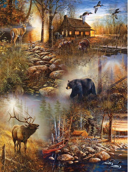 0591 Forest Collage 1000 pc Puzzle