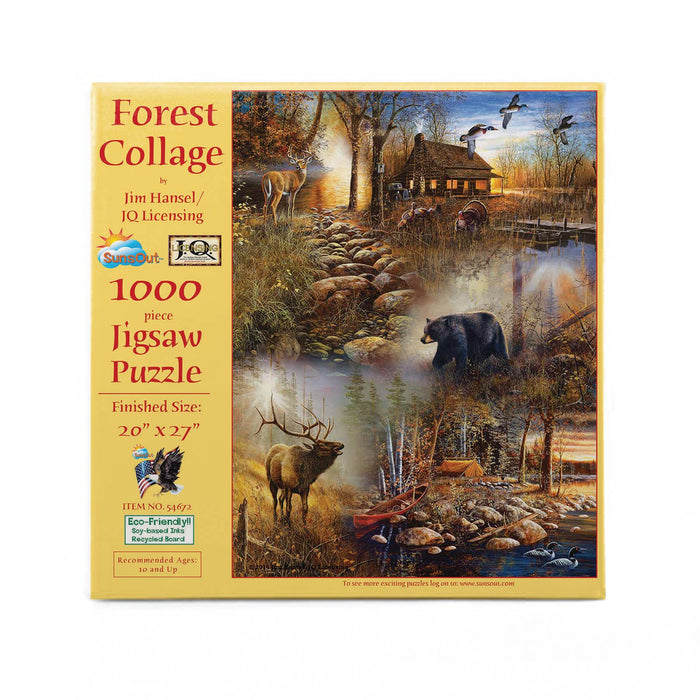 0591 Forest Collage 1000 pc Puzzle