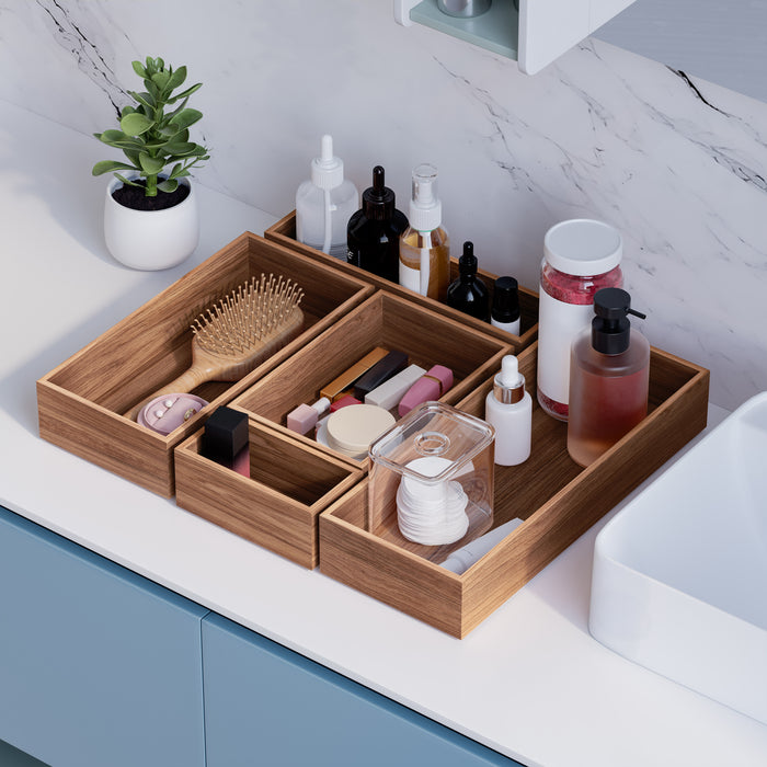 10-Piece Acacia Storage Box Set