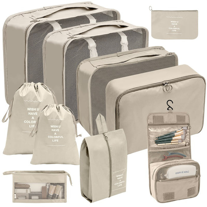 Wash Makeup 10 Pcs Set Beige