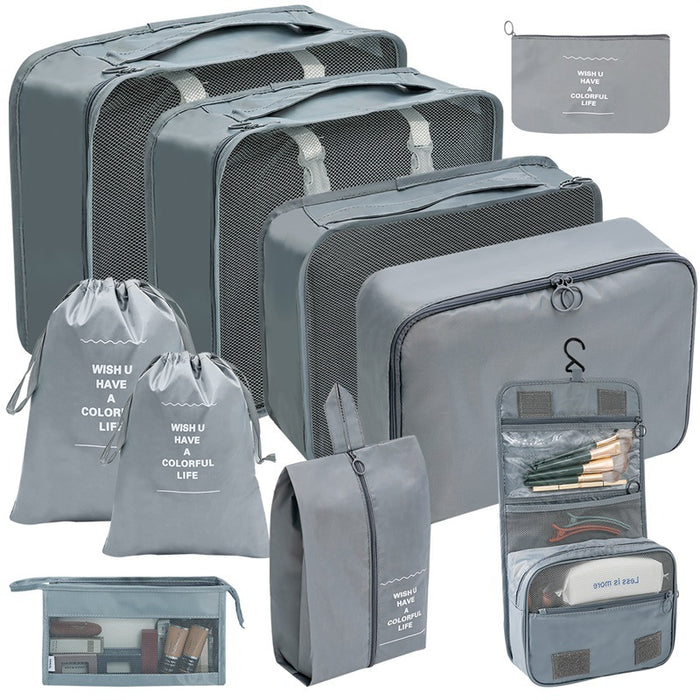 Wash Makeup 10 Pcs Set Gray