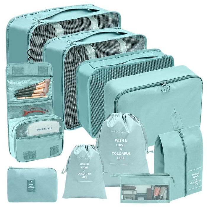 10 Piece Set of Travel Organizer Bags