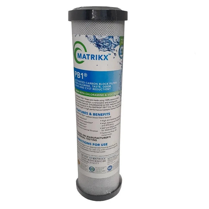 Matrikx KX PB1 lead and heavy metals chloramine carbon block