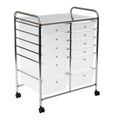 White 12-Drawer Organizer Cart