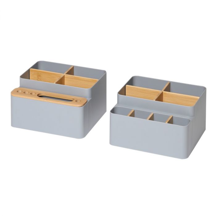 Angled bamboo caddy