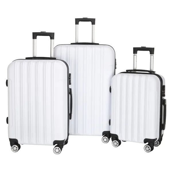3-piece Hard Shell Suitcase Set - 20" 24" 28"