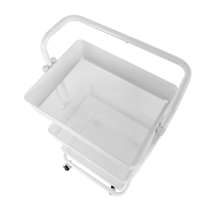 Top view of white cart