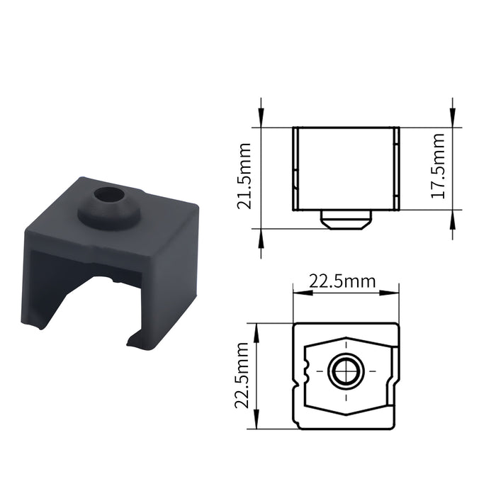 4 Pcs 3D printer print head nozzle silicone protective cover for Ender3 V3 SE