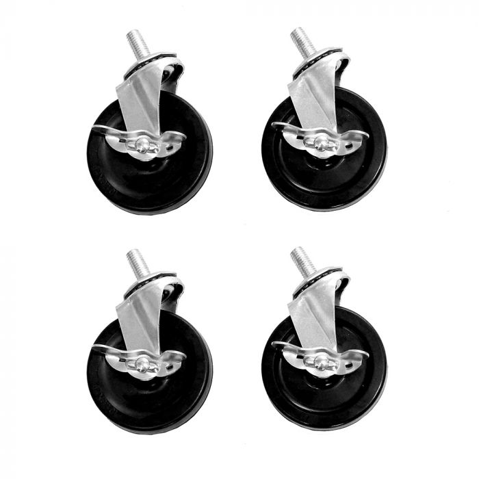 Wheels on white background