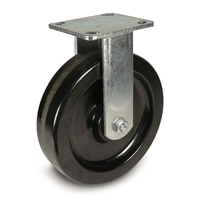 6" x 2" Phenolic Wheel Rigid Caster - Durable Superior Casters