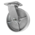 6" x 2" Semi-Steel Wheel Swivel Caster - Durable Superior Casters