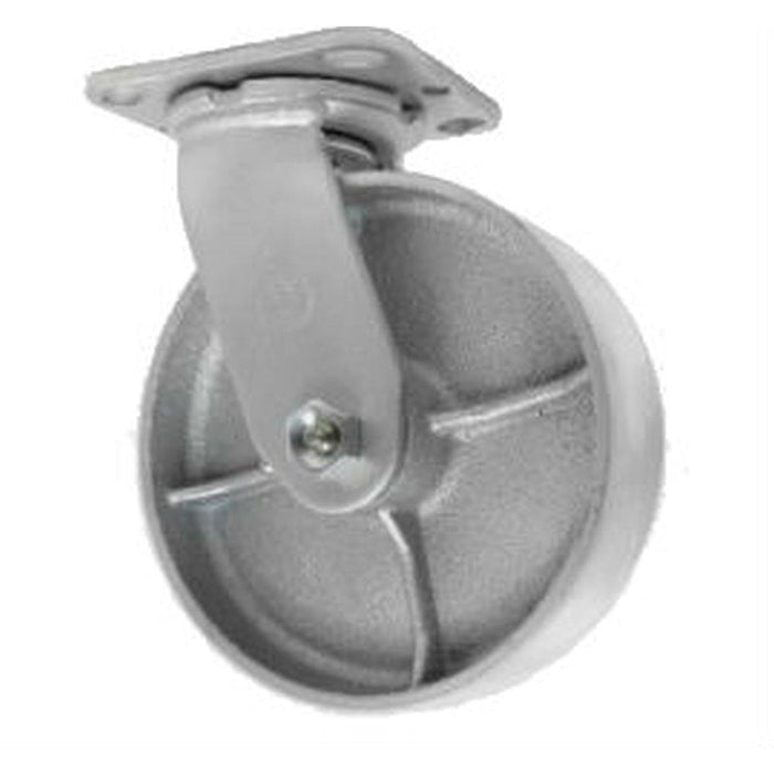 6" x 2" Semi-Steel Wheel Swivel Caster - Durable Superior Casters