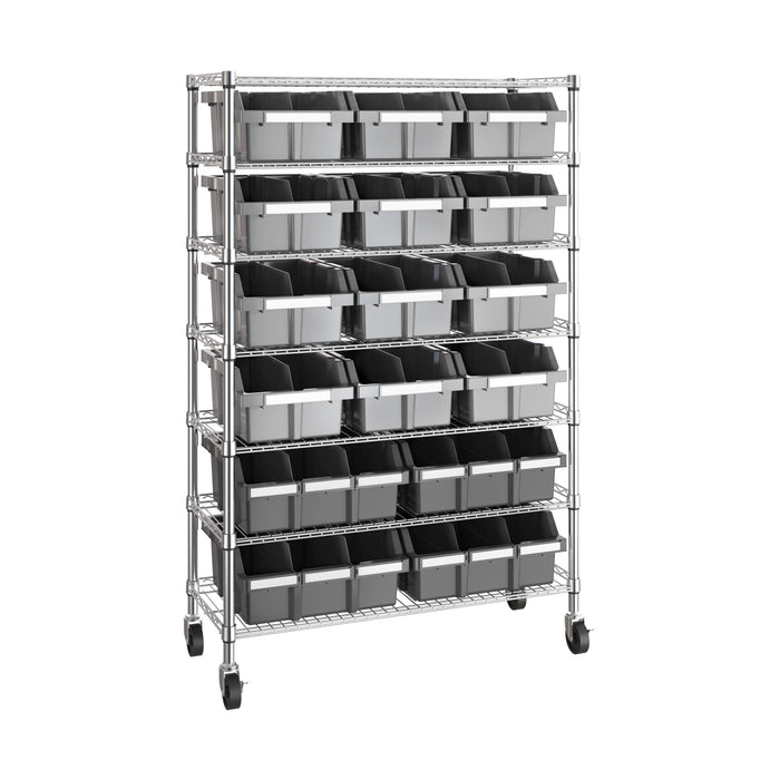 7-Tier NSF-Certified 16-Bin Rack
