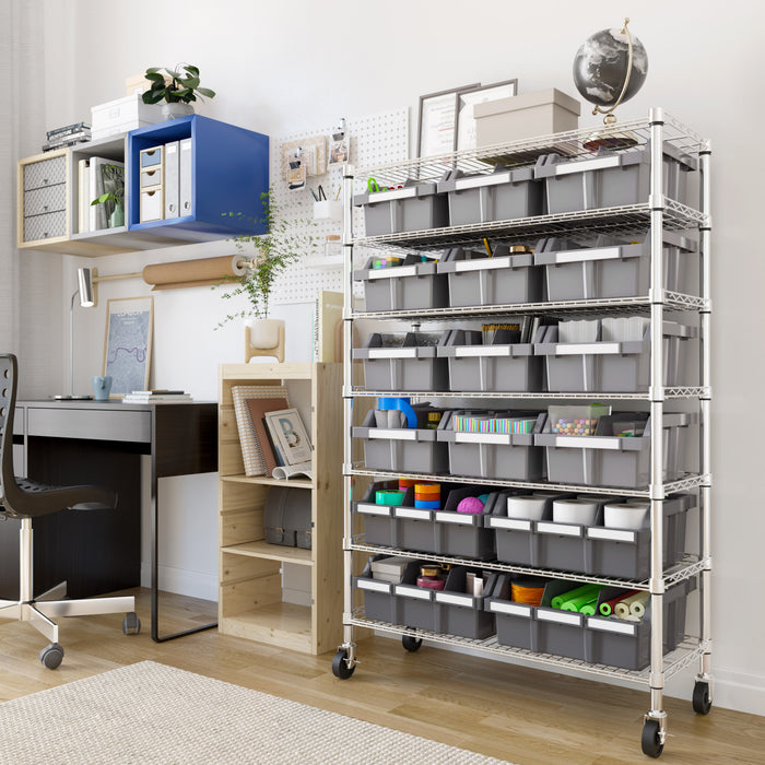 7-Tier NSF-Certified 16-Bin Rack