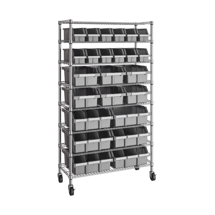 8-Tier NSF-Certified 24-Bin Rack