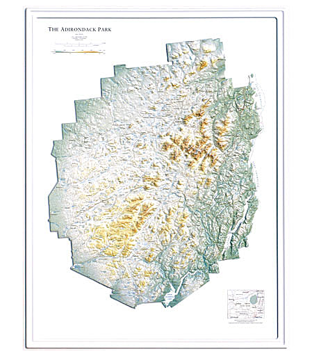 Adirondack Park Topographical Map