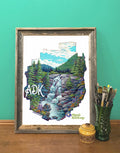 Adirondack Park Waterfall Art Print