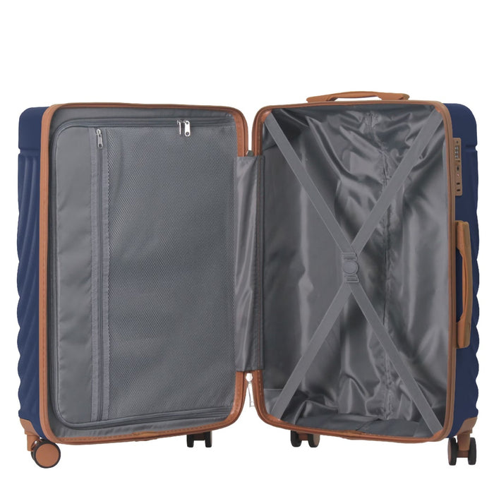 Adventure Series Hard Shell 3pcs Luggage Set, Durable Set Spinner Wheels and TSA Lock 20''24''28''