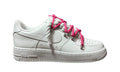 Nike Air force 1 Double Rope Laces White/Fuschia Pink NIKE Air Force 1