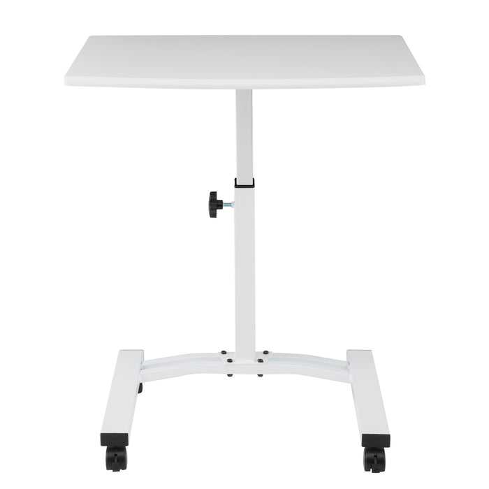 airLIFT® Mobile Laptop Sitting Desk Cart, White