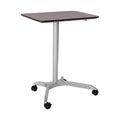 airLIFT® Premium Pneumatic Sit-Stand Mobile Desk Cart, Espresso