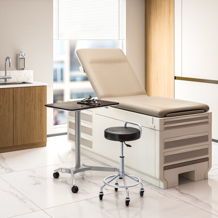 airLIFT® Premium Pneumatic Sit-Stand Mobile Desk Cart, Espresso