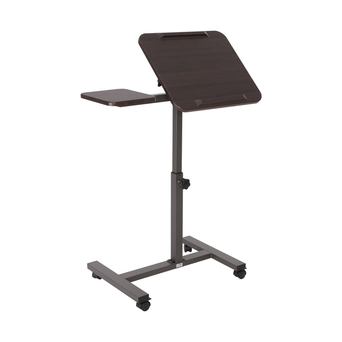 airLIFT® Tilting Mobile Desk Cart, Walnut