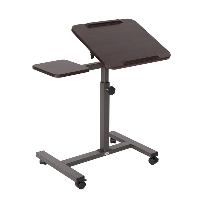 airLIFT® Tilting Mobile Desk Cart, Walnut
