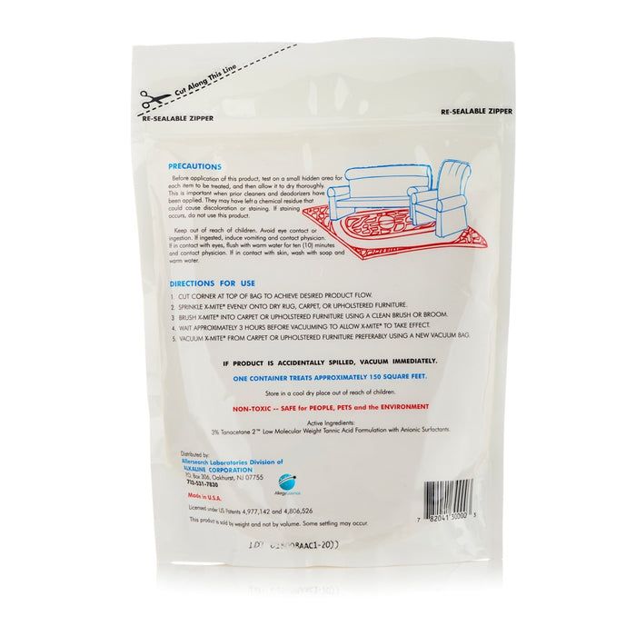 Allersearch X-Mite Carpet Cleaner  back