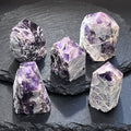 Banded Amethyst Crystal Point Tower Carving