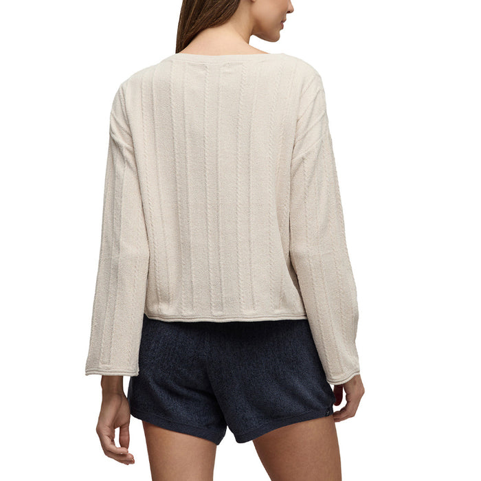 BAREFOOT DREAMS | CozyChic Ultra Lite® Rope Stitch Boatneck Pullover