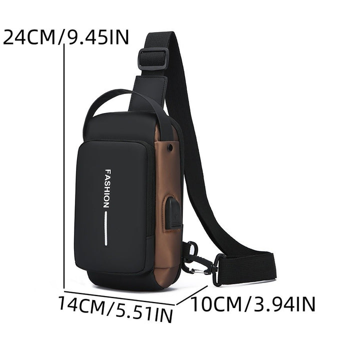 BLP Exceptional Antitheft Crossbody Bag-USB, Waterproof And Abrasion-resistant
