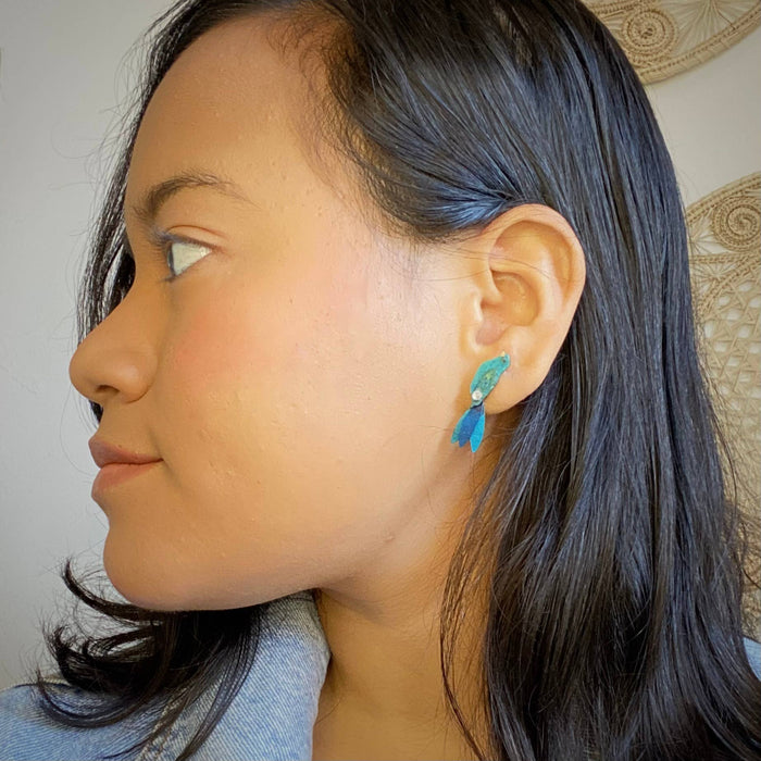 Blue Bird Earrings - SM