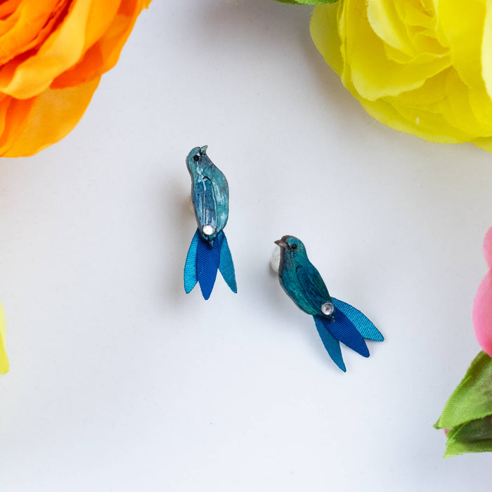Blue Bird Earrings - SM