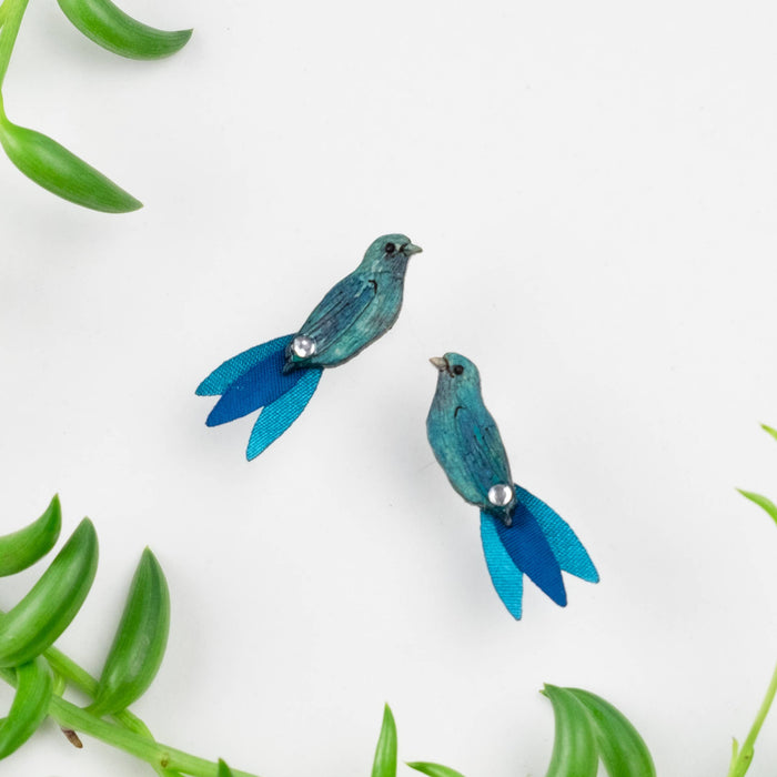 Blue Bird Earrings - SM