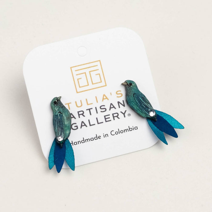 Blue Bird Earrings - SM