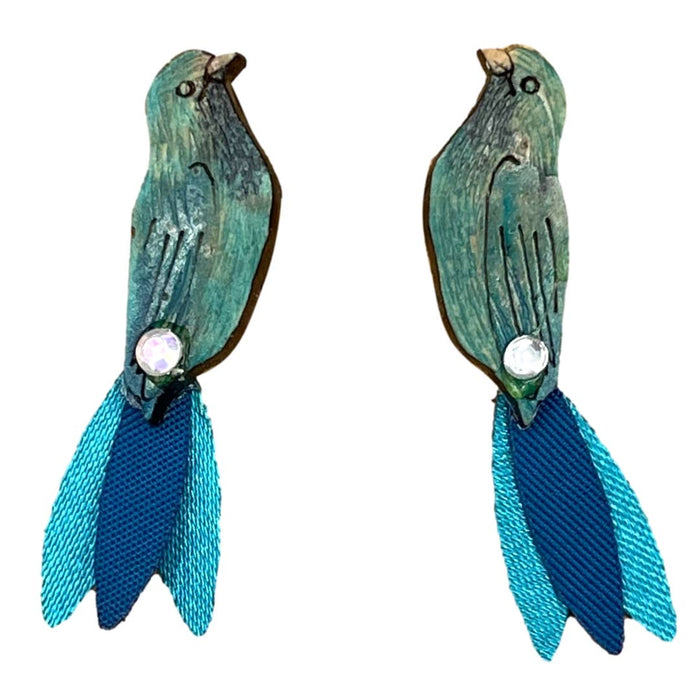 Blue Bird Earrings - SM