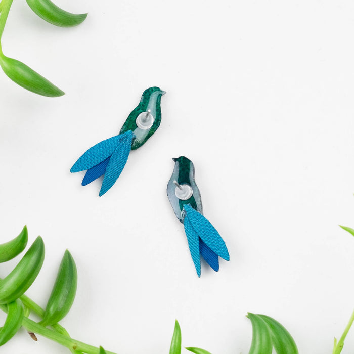 Blue Bird Earrings - SM