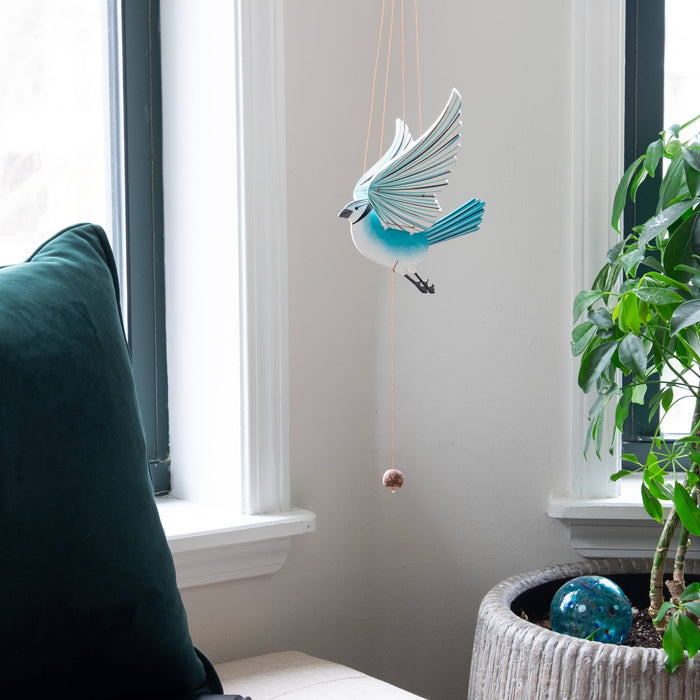 Blue Jay Flying Bird Mobile