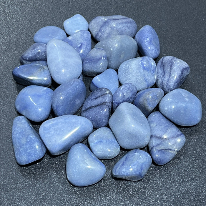 Blue Quartz Tumbled (By The Piece Or Pound) Bulk Wholesale Supply Lot Polished Gemstones