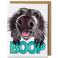 Boop! - Illustrated Cute Animal Raccoon Love Friendship Card