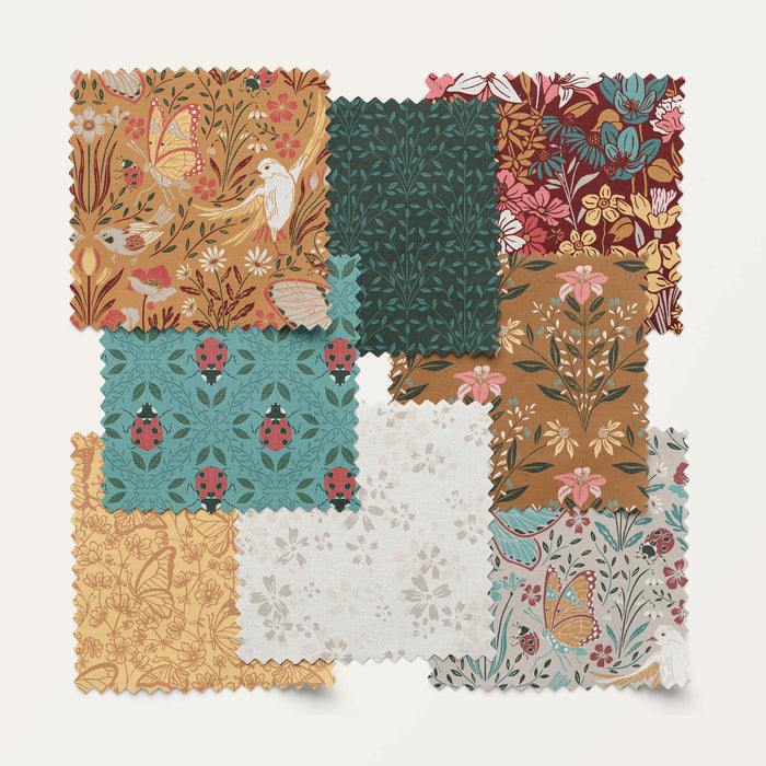 Vine - Dark Forest - Eventide - Jillian Anderson - Cloud 9 Fabrics - Poplin - Simplifi Fabric