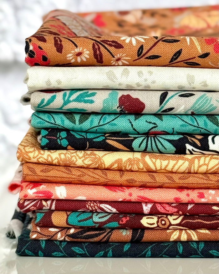 Vine - Dark Forest - Eventide - Jillian Anderson - Cloud 9 Fabrics - Poplin - Simplifi Fabric