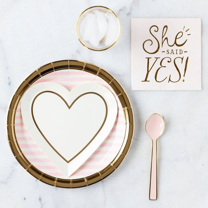 she said yes party decoration spread