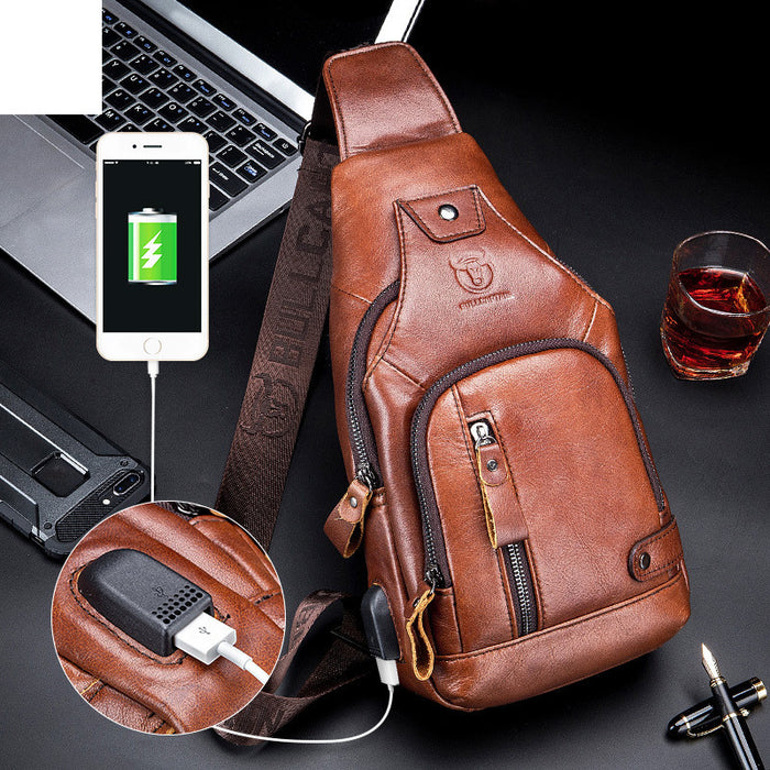 BULL Casual Soft Leather Crossbody Bag