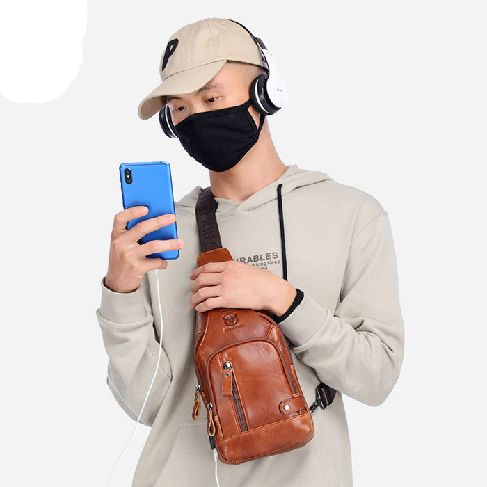 BULL Casual Soft Leather Crossbody Bag