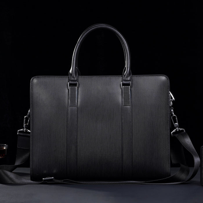 Business Computer Men's Cowhide Briefcase