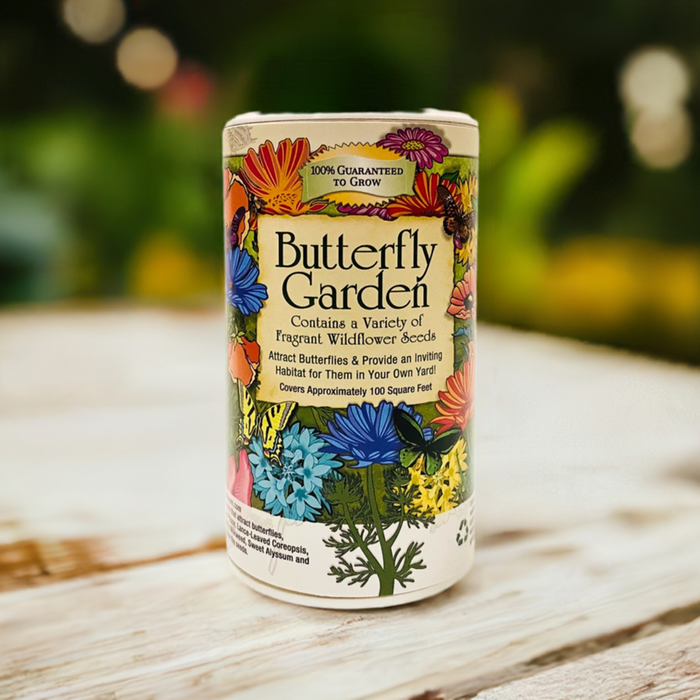 Butterfly Shaker Garden Can Seed Kit