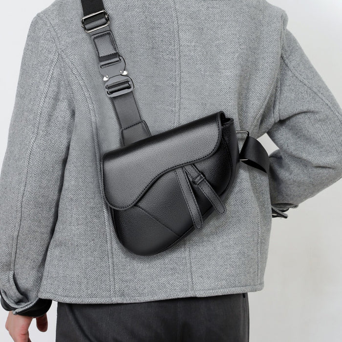 Chic Saddle Style Crossbody Bag