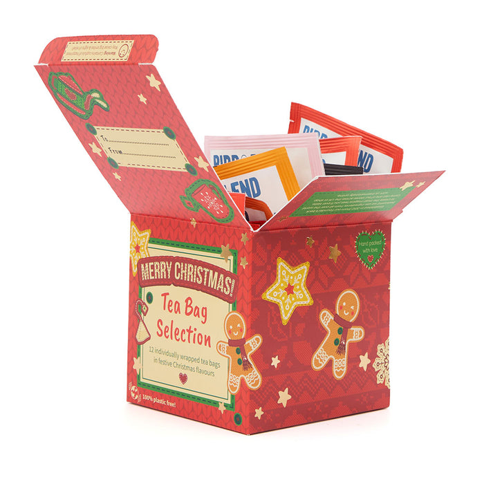 red christmas cube open